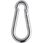 Karabiner, rugós - 5x 50 mm DIN 5299 C (horganyzott)
