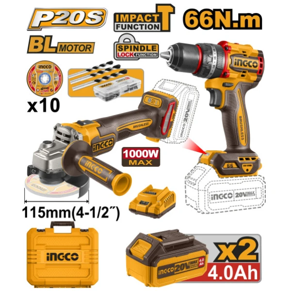 INGCO Akkus erőcsomag 20 V - Image 1